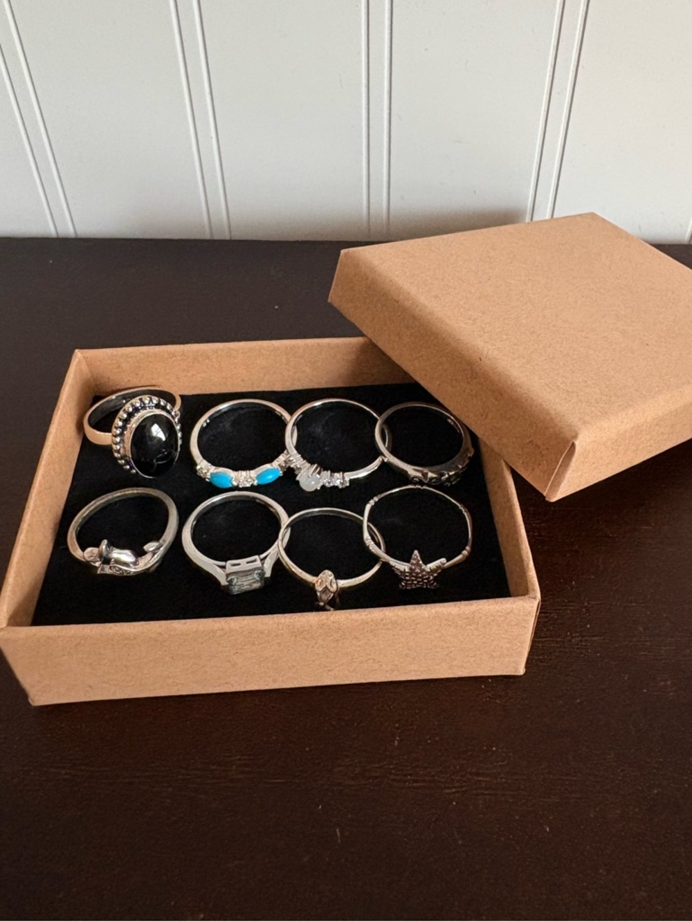 Vintage Sterling Silver Ring Bundle - Varying Sizes